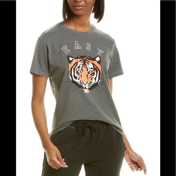 WILDFOX Easy Tiger Soft Gray Tee - Picture 4 of 8